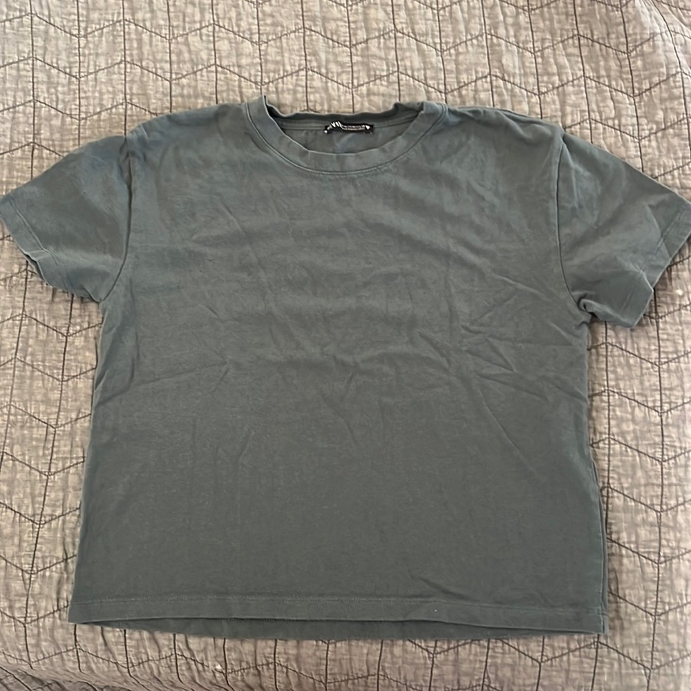 Blue/Gray Zara cotton shirt